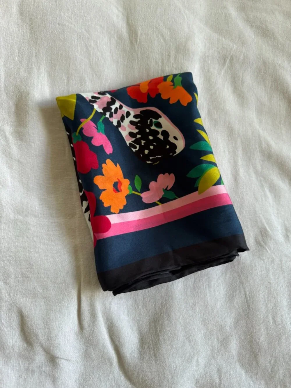 Kate Spade Silk Scarf - Garden Snake 100% Silk 34